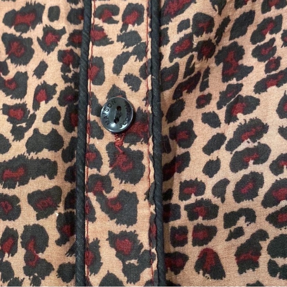 SCOTCH & SODA LEOPARD PRINT BUTTON UP SHIRT - Picture 6 of 9